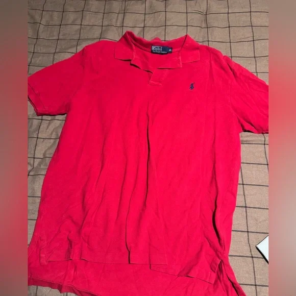 Polo Ralph Lauren Red Polo Shirt XL Classic Fit Pony Logo - Picture 1 of 3
